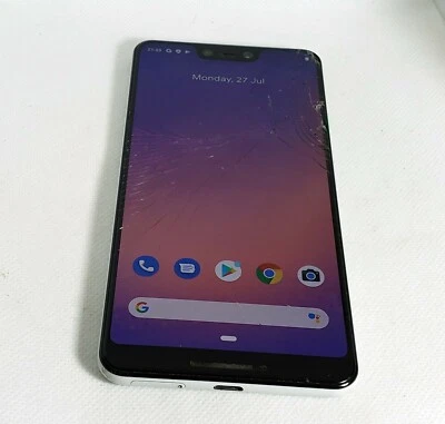 Google Pixel 3 XL G013A 64GB Clearly White 6.3" Unlocked Broken Smartphone - image 1 of 4