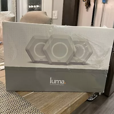 NEW IN BOX Luma Whole Home WiFi 3 Pack White BEST PRICE ON EBAY - Image 1 of 4