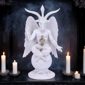 Dark Lord Baphomet Goat of Mendes Occult Altar Gothic Statue Fantasy Figurine - Picture 1 of 7
