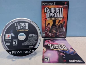 Guitar Hero III: Legends of Rock (Sony PlayStation 2, 2008) with Manual - Tested - Picture 1 of 4