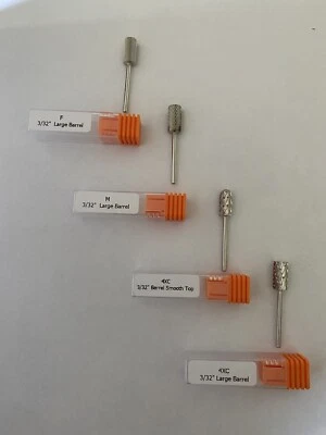 Nuevo juego de brocas de clavos de carburo plateado de 4 piezas Foto 1 de 4