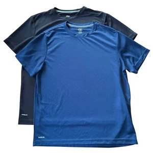Lot 2 Athletic Works DriWorks T-Shirts Mens Size M Reflective Strip Running Gym - Picture 1 of 16