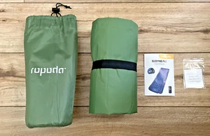 RUPUDA 3,9" KOMPAKTE CAMPINGMATRATZE MIT ANGENÄHTEM KISSEN, FUSSPUMPE + TRAGETASCHE NEU! - Bild 1 von 7