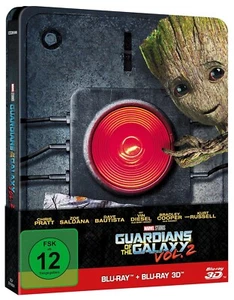 Guardians of the Galaxy vol.2 Blu Ray 3D 2D Steelbook 2 Disc Edition - Bild 1 von 3