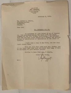 1936 Letterhead California Los Angeles Roy Maggart Law Offices Johannes Oil Co. - Picture 1 of 1