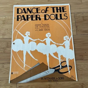 Vintage Noten - Tanz der Papierpuppen - 1928 Ukulele Klavier - Bild 1 von 8