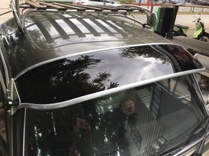 VW SUPER Beetle Vintage Style Sun visor external classic acrylic BLACK COLOR - Picture 1 of 5