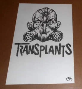 Transplants Poster Promo Original 11x17 (gas mask) - Picture 1 of 1