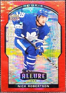 2020-21 Upper Deck Allure Nick Robertson #99 Red Rainbow Toronto Maple Leafs - Picture 1 of 2
