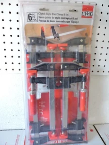 BESSEY CLUTCH BAR CLAMPS GSCC 6 PACK BRAND NEW - Picture 1 of 10