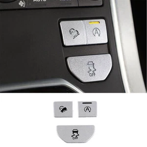 For Range Rover Evoque 2016-2019 Silver Aluminum Control Start-Stop Button Cover - Foto 1 di 7