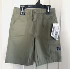 Lucky Brand Boys Shorts Size 5 Elastic Waist Olive Green