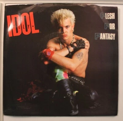 Picture Sleeve 45 Billy Idol - Flesh For Fantasy / The Dead Next Door On Chrysal - Image 1 of 3