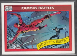 1990 Impel Marvel Universe #94 DAREDEVIL vs. BULLSEYE - Famous Battles - Mint - Picture 1 of 2