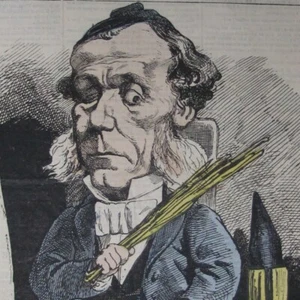 Victor Lefranc Ministre de l'Intérieur Caricature Gill Gravure de presse 1872 - Picture 1 of 2