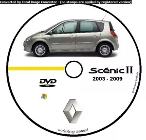 RENAULT SCENIC II 2 2003 2009 MANUALE OFFICINA WORKSHOP MANUAL SERVICE CD DVD - Foto 1 di 5