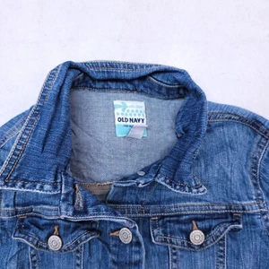 Old Navy Long Sleeve Button Up Casual Denim Jacket Girls Size XL Blue - Picture 1 of 10