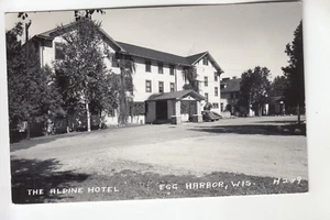 Cook Real Photo Postcard The Alpine Hotel Egg Harbor WI H239 - Picture 1 of 1