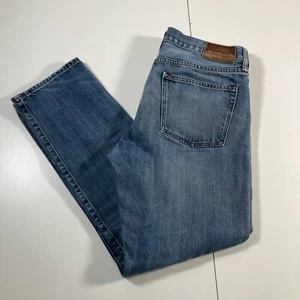 J Crew 770 Straight Jeans 33x30 Kaihara Japanese Distressed Denim (Tag 33x32) - Picture 1 of 12