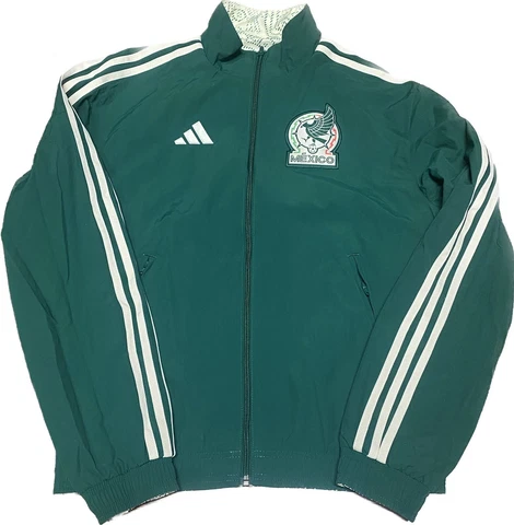 Size L Mens adidas Mexico Reversible Anthem Jacket  2022 Green Jacket HF1439 Cover