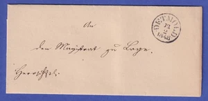 Prusia 1848 Carta Vorphila con sello circular negro DETMOLD - Imagen 1 de 2