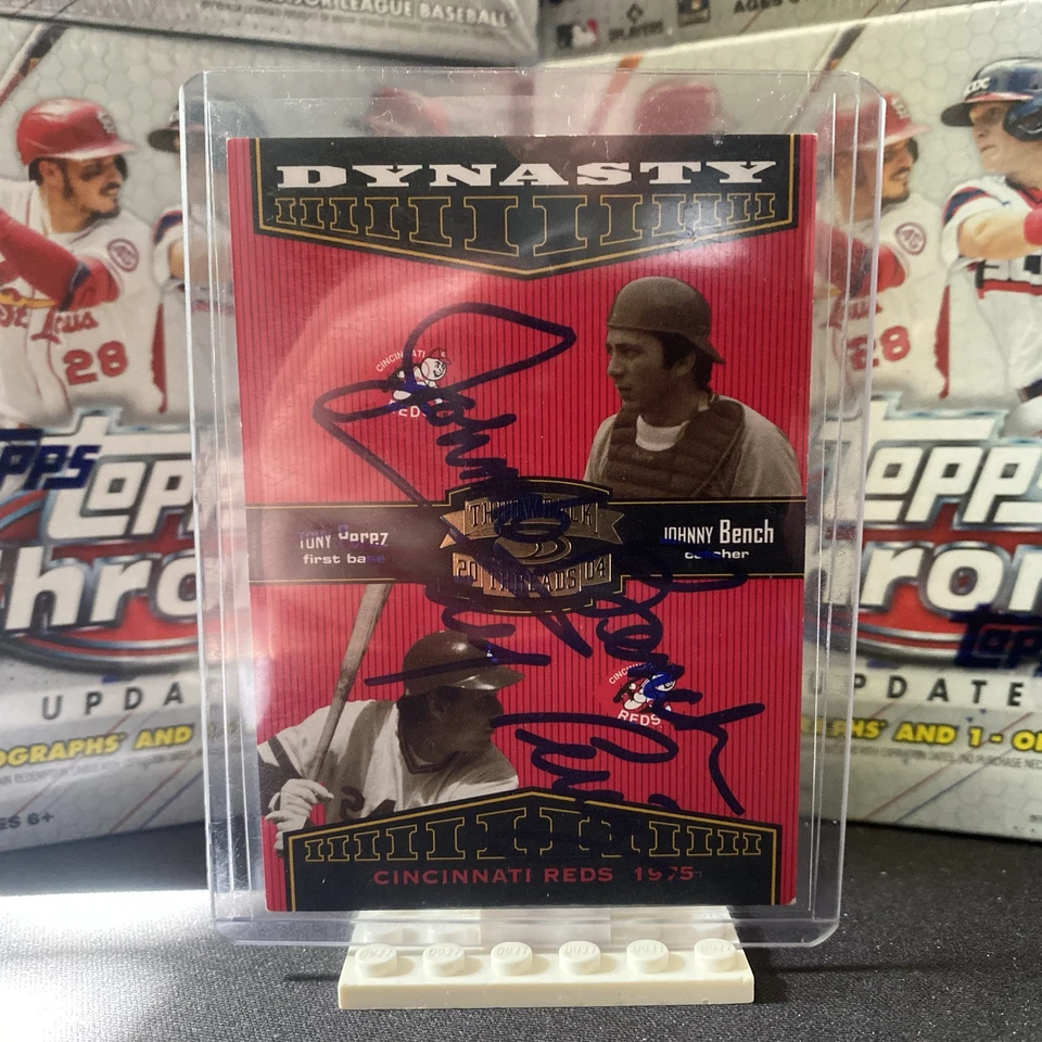 Donruss Throwback Threads 2004 dinastía de los Rojos de Cincinnati autógrafo inserto #/1500!! Foto 1 de 4