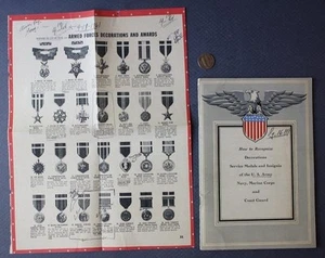 1943 Baltimore Maryland World War II US booklet military insignia booklet set -- - Picture 1 of 1