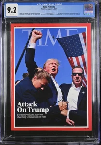 President Donald Trump Attack Survival Butler Rally August 5 2024 CGC 9.2 - Picture 1 of 2