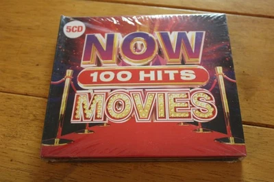 NOW 100 Hits Movies 5CD Set Brand New Sealed Sony Music Soundtrack Rare New - Image 1 of 2
