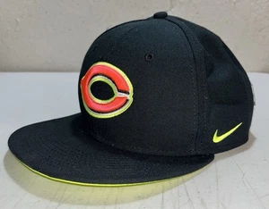 Rare Nike True Cincinnati Reds Black & Neon Pink Yellow Snapback MLB Hat Cap - Picture 1 of 8