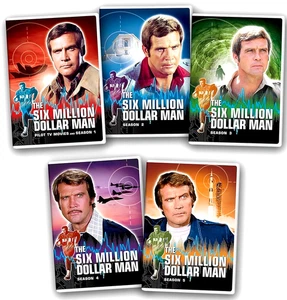 The Six Million Dollar Man: The Complete Collection | Season 1-5 (DVD) NEW - Foto 1 di 1
