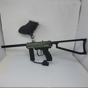 Spyder MR1 Paintball Mechanical Olive Green/Black Marker, Stock, Barrel, Hopper - Picture 1 of 24