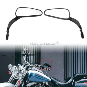 Motorcycle M8 Rearview Side Mirror Fit for Harley Touring Road Glide Road King - Picture 1 of 23