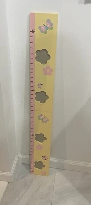 Желтая складная диаграмма роста для детей с рамками для картин, богемный настенный декор подарок - Изображение 1 из 4