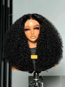 100% Human Hair, Eurasian Curls, 5x5 Transparent Lace Wig, SDD, 250% Density. - Picture 1 of 4