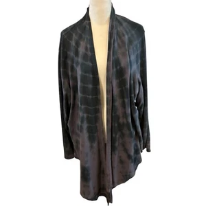 Rock & Republic 2X Cardigan Tie Dye Open Front Boho Goth Hippie Lounge - Picture 1 of 11