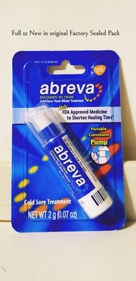 Tratamiento Herpes Labial Abreva Talla Completa 2g Nuevo Original Sellado de Fábrica Paquete 2-2027  Foto 1 de 3