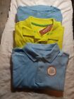 2 BOYS POLO  SHORT SLEEVED SHIRTS & 1 LONG SLEEVED T size 14/16 BRAND NEW! BLUE 