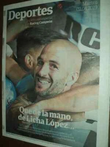 RACING CHAMPION SUPERLIGA 2019 - Special Deportes Clarin w/central poster - Picture 1 of 3