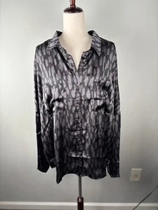 EMILY WONDER Black And Purple Artsy Abstract Print Tunic Top Blouse 2X New NWT - Picture 1 of 9