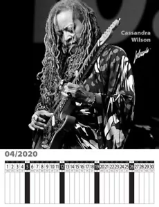 CASSANDRA WILSON - POSTER CALENDARIO ORIGINALE foto di NINO JELENSKI nave in tubo - Foto 1 di 1