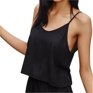 Neu Aritzia Azure Skies transparentes Netzrücken Camisole Arago Tanktop schwarz Größe XXS - Bild 1 von 21