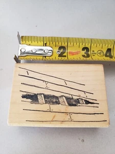 Bartholomew's Ink hole in wood floor rubber stamp - Picture 1 of 3