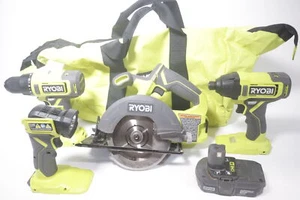 Ryobi PCL1400K2 ONE+ 18V 4-Tool Combo Kit/1.3 Ah Battery/Charger - Picture 1 of 24