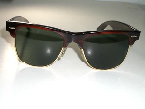 1970's 54MM VINTAGE B&L RAY BAN W1273 TORT G15 UV GLASS WAYFARER MAX SUNGLASSES - Picture 1 of 8