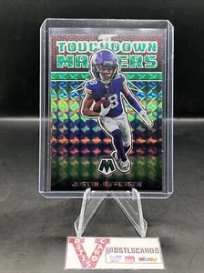 2022 Panini Mosaic - JUSTIN JEFFERSON TOUCHDOWN MASTERS GREEN MOSAIC #TD-18 - Picture 1 of 3