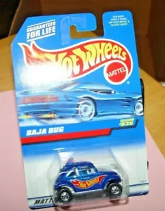 👓Hot Wheels 1998 #835🔥VW BAJA BUG Dark Metallic Blue⭐Basic Wheels NITHIA India - Picture 1 of 6