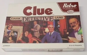 2014 Hasbro Retro Series - Clue Classic Detective Board Game - New & Sealed - Picture 1 of 3