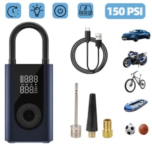 Digital Car Tyre Inflator Cordless Tire Air Compressor Pump 5V USB Rechargeable - Picture 1 of 12