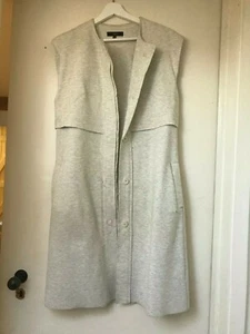 SABA Stone Grey long sleeveless blazer SMALL - Picture 1 of 3